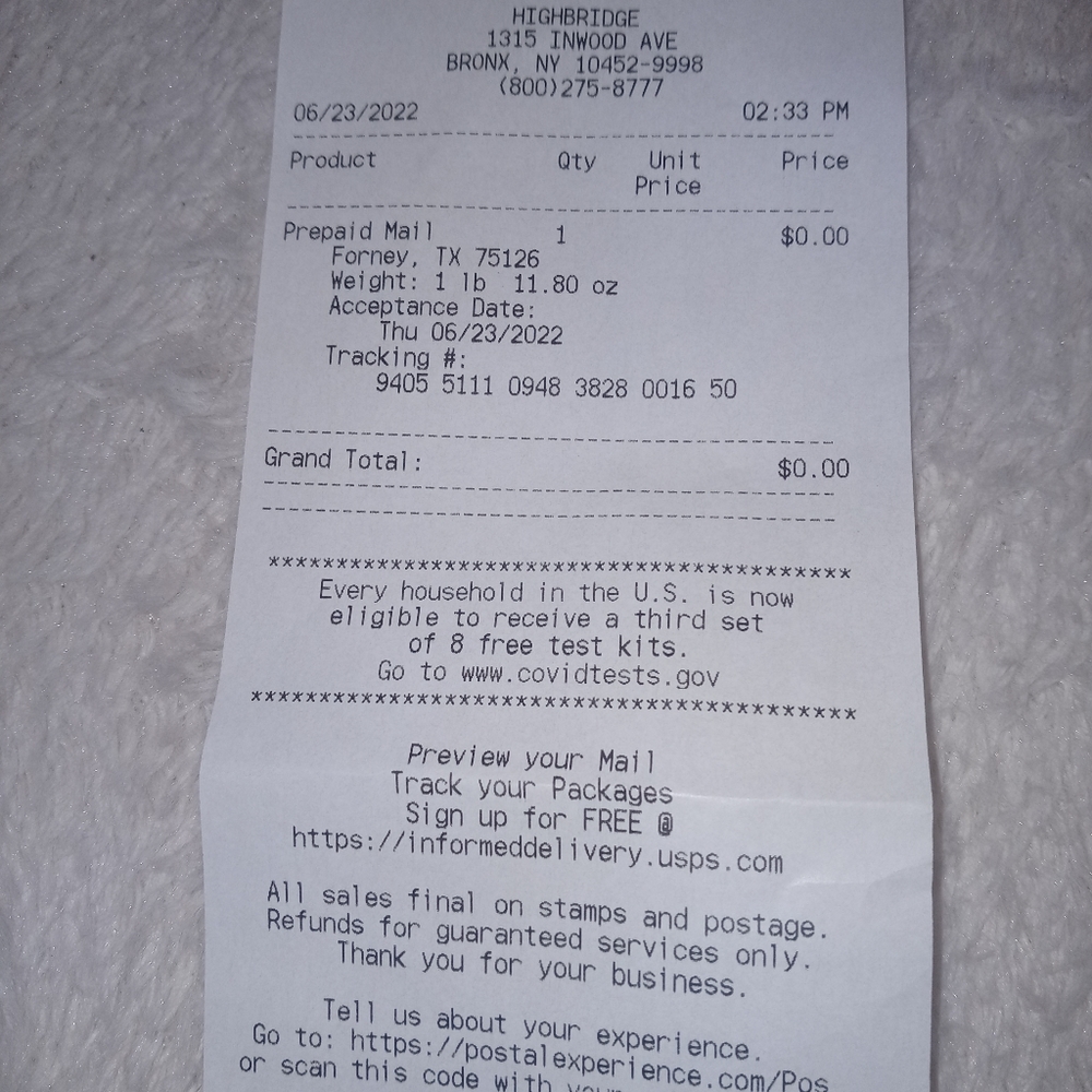 PROOF OF PACKAGE OR PURCHASE - Picture 7 of 7